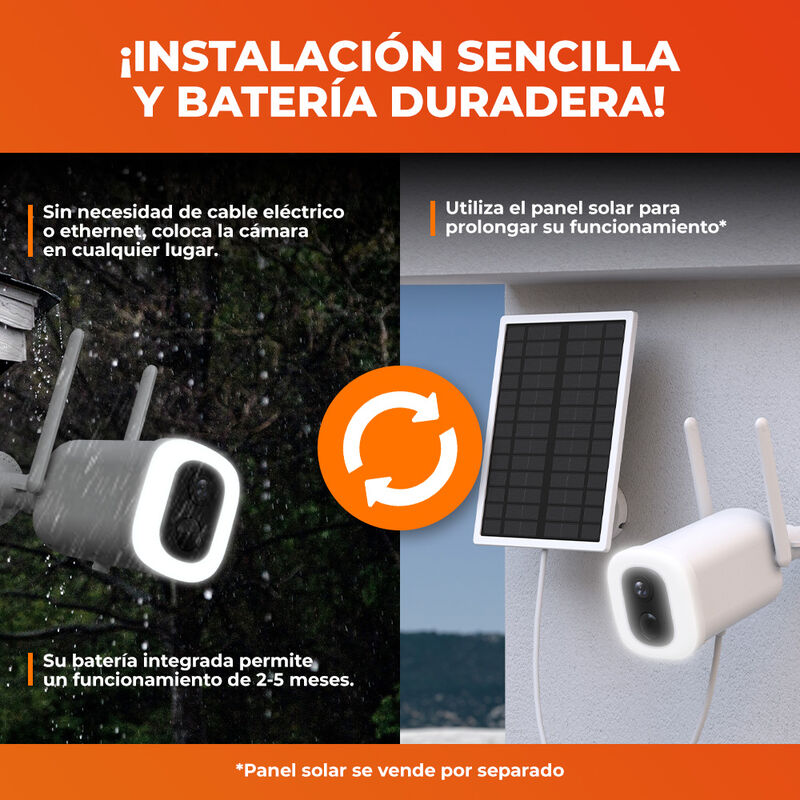 C&aacute;mara de Seguridad Exterior WiFi Inteligente I... image number null