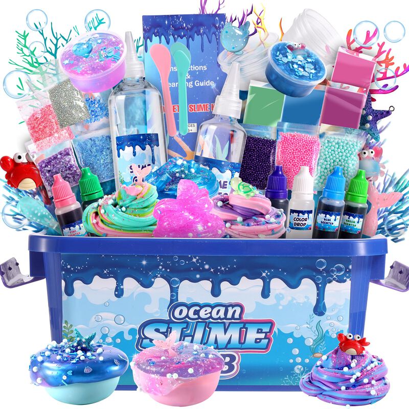 Slime Kit Fsutvitg Ocean Theme, Antiadherente, ... image number null