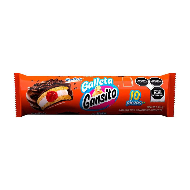 GALLETA GANSITO TUBO 8P MARINELA 215GR image number null