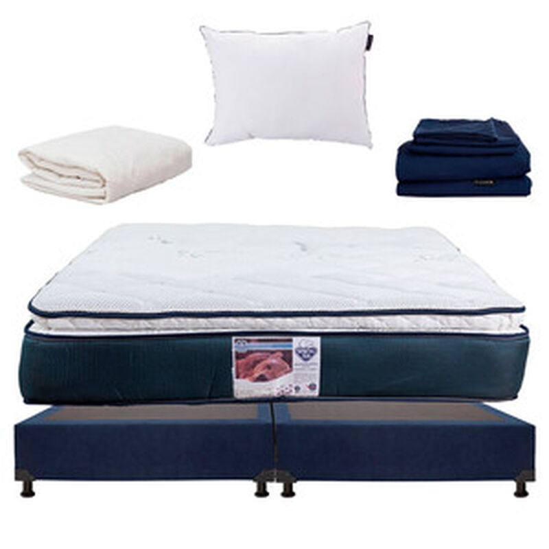 Colchón King Size Spring Air Mónaco+Sábanas Dic... image number null