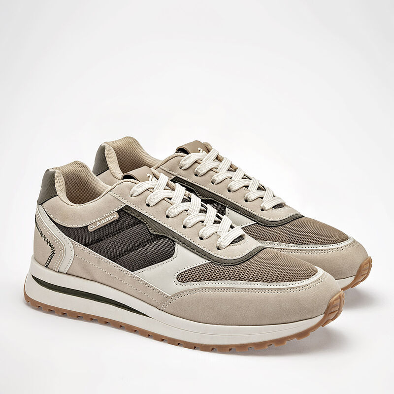 Clasben tenis para hombre beige olivo cod 14144... image number null