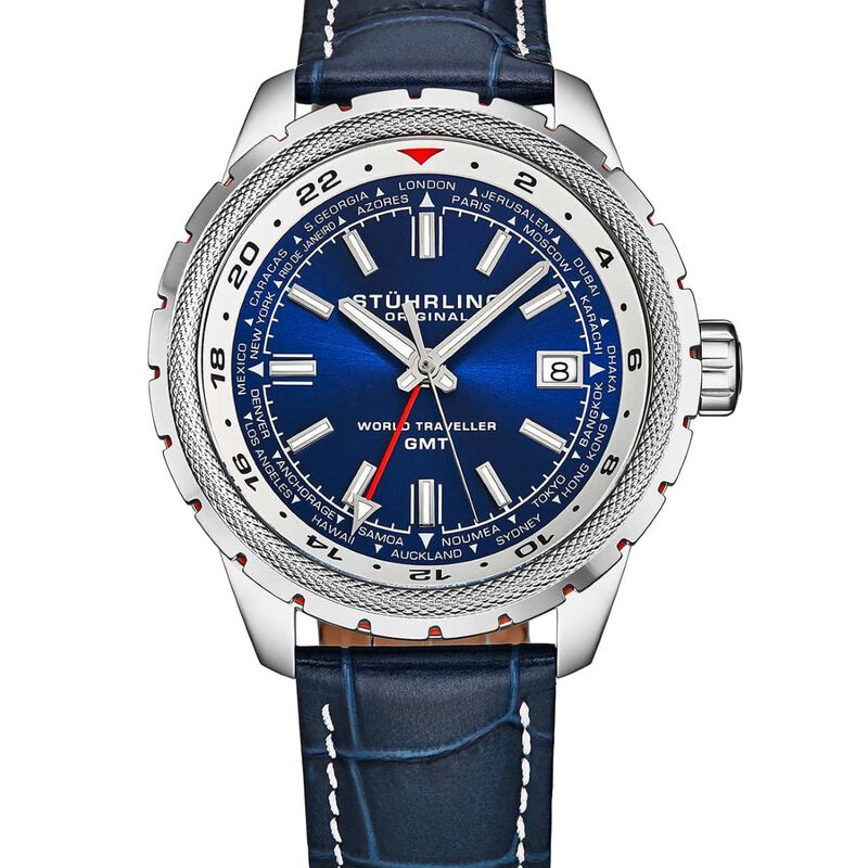 Reloj Stuhrling para hombre 1014.02 GMT 42 mm image number null