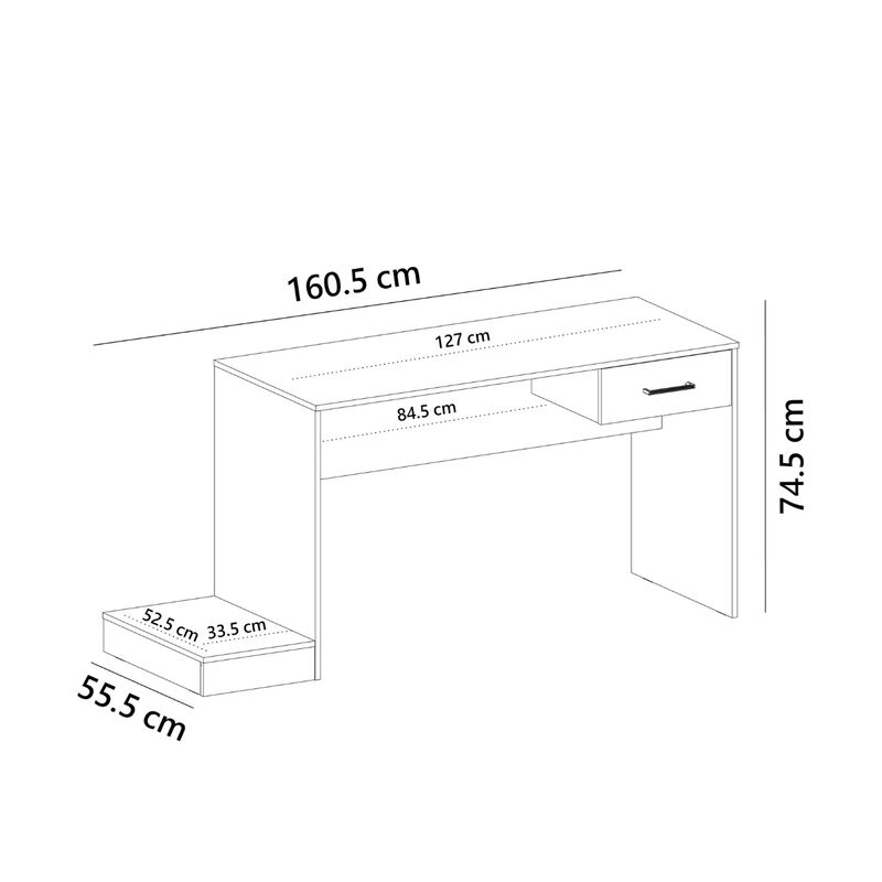 Escritorio Bertolini Gamer Negro Azul image number null