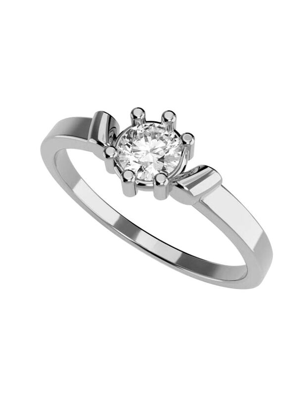 Anillo de Compromiso en Oro de 10K con Circonia... image number null