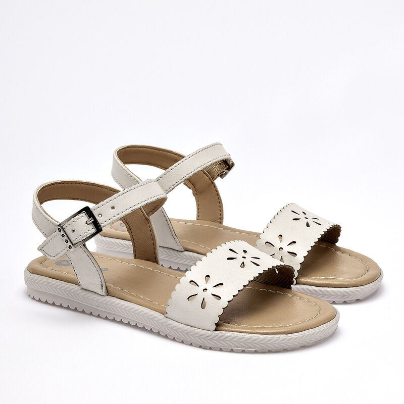 Abc Zapatitos sandalia para ni&ntilde;a blanco cod 140... image number null