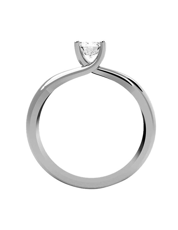 Anillo de Compromiso de 14K con Diamante de Lab... image number null