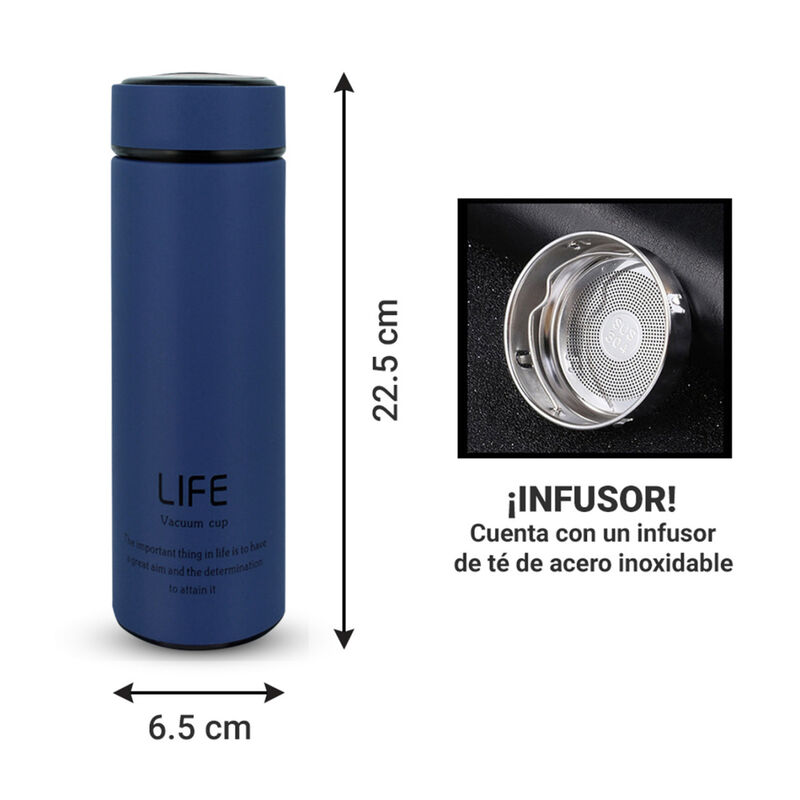 Termo De Acero Inoxidable Ag Box 550ml Azul image number null