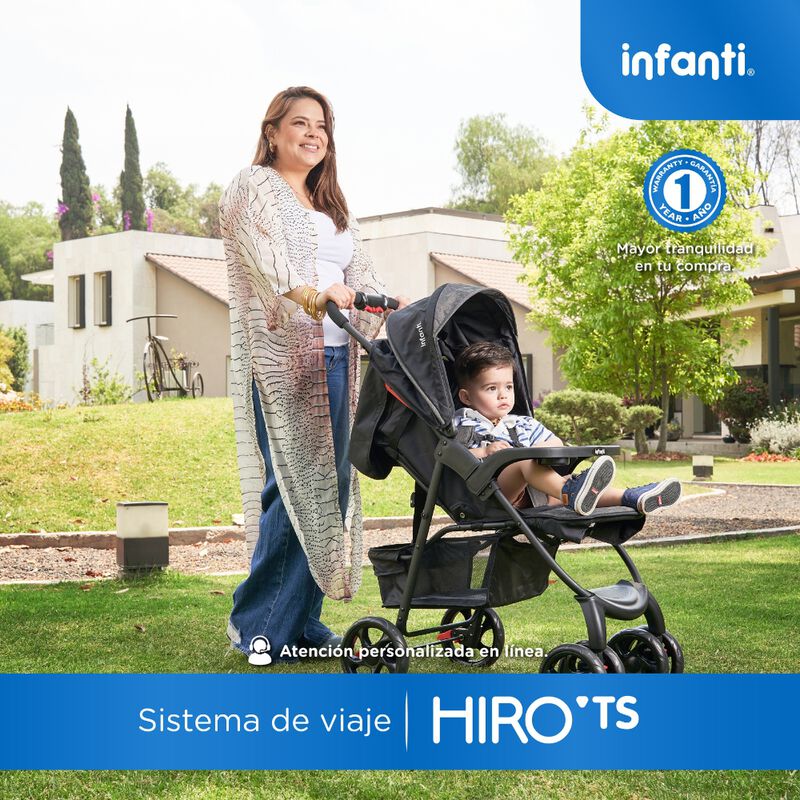 Carriola Travel System Hiro TS Azul Con Portabe... image number null