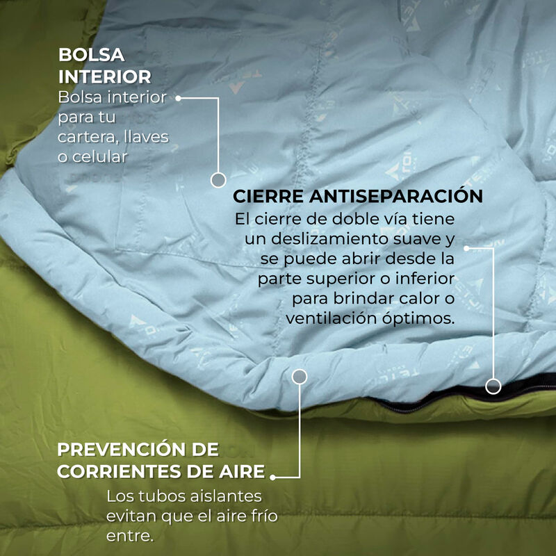 Sleeping Tipo Momia Leef -7&deg;c Grande (2.05m) Ve... image number null