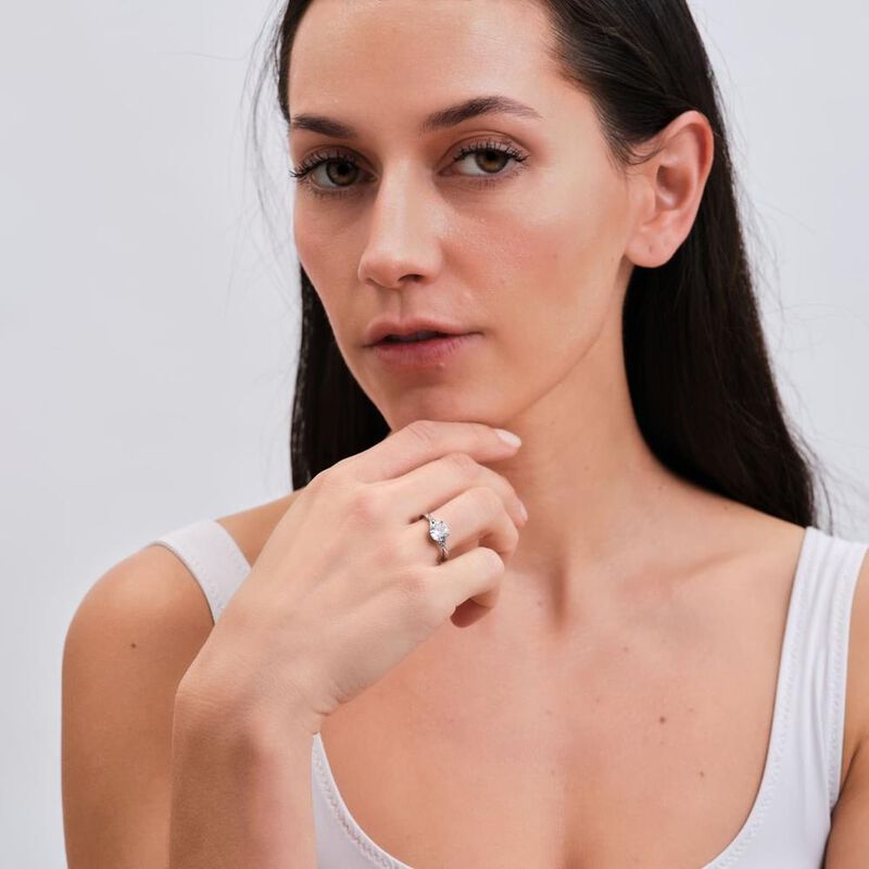 Anillo de Compromiso LuckyLy Maren Acabado bril... image number null