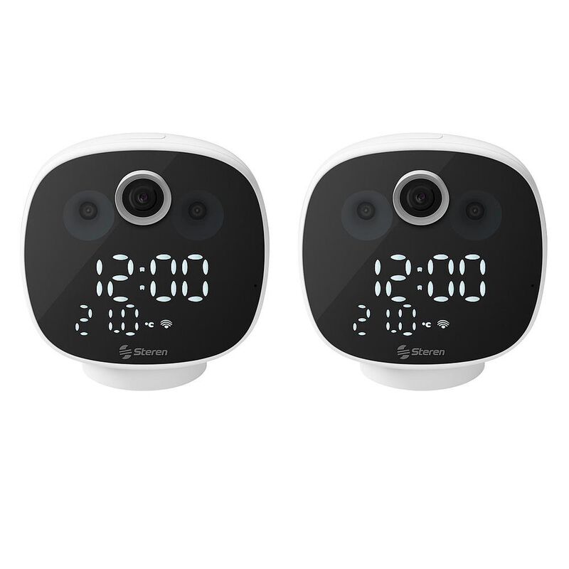 2 C&aacute;maras de seguridad Wi-Fi 2 Mpx robotizadas ... image number null
