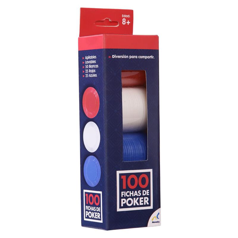 Fichas para P&oacute;ker 100 piezas image number null