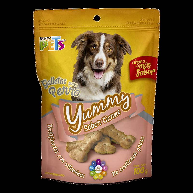 Fancy Pets Yummy Galletas Sabor Carne Para Perr... image number null