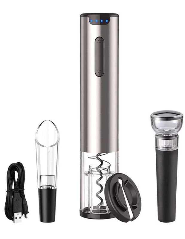 Sacacorchos eléctrico Casa BIU de aluminio image number null