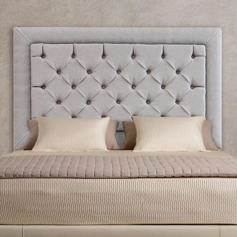 Cabecera King Size Dicasa Mary Gris Claro image number null