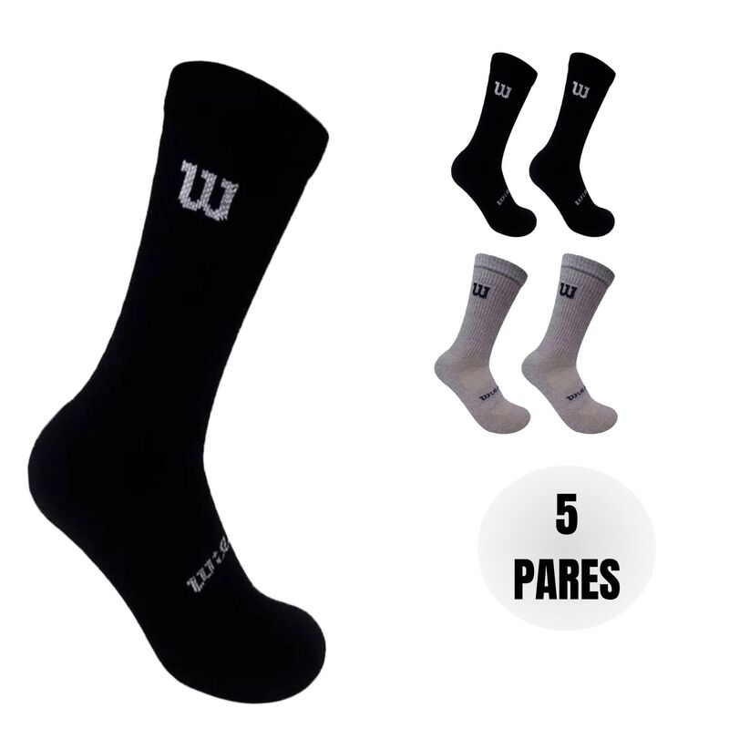 Wilson 5 Pares de Calcetas para Hombre, Color N... image number null