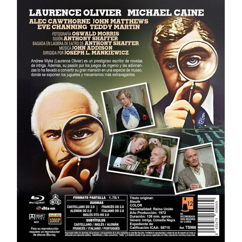 La Huella 1972 Bd Sleuth [blu-ray] (1972) Sleut... image number null