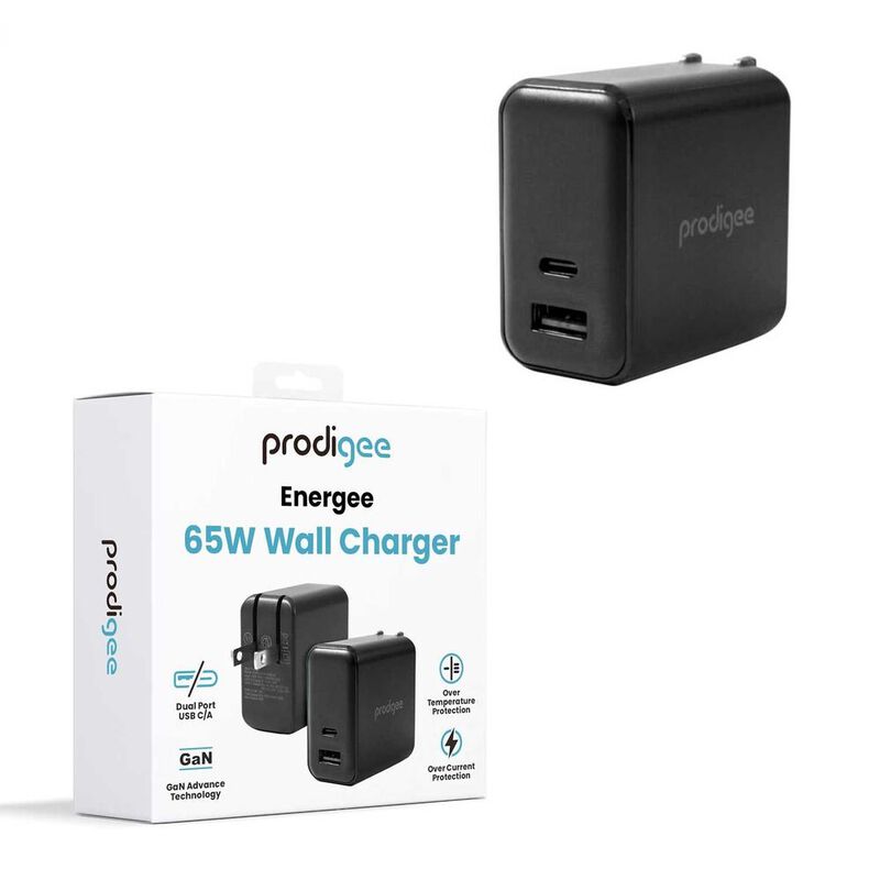 Cargador AC PRODIGEE USB-C GaN PD 65W Dual USB-... image number null