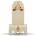 Base BIPIN para tubo fluorescente G13 Blanco Ma... Base BIPIN para tubo fluorescente G13 Blanco Mate