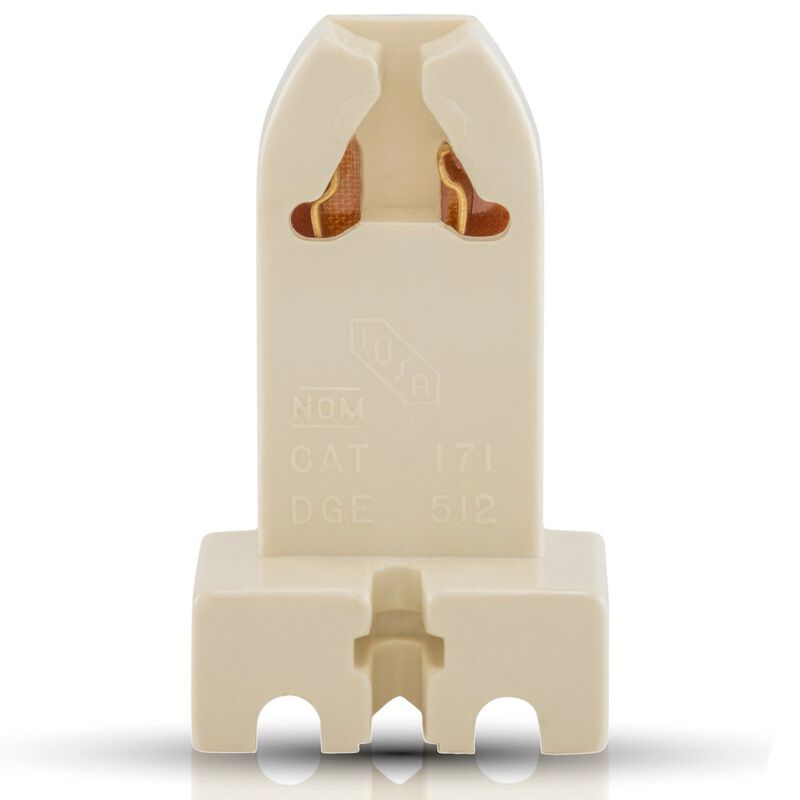 Base BIPIN para tubo fluorescente G13 Blanco Ma... image number null