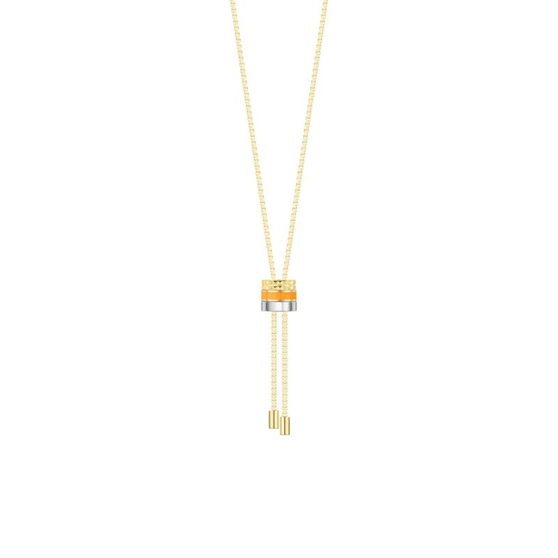 COLLAR DE TUBO BOLO WEWA COLOR NARANJA CON ZIRC... image number null