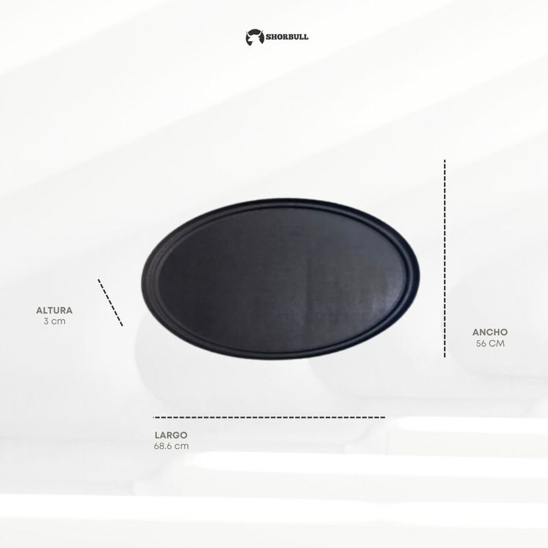 Charola imprerial ovalada 27 Pulgadas mesero Sh... image number null