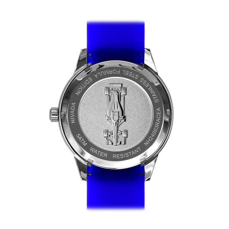 Reloj Nivada Racer Acero/Caucho Azul &Iacute;ndices image number null