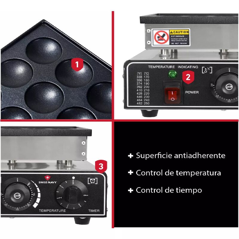 M&aacute;quina Muffins El&eacute;ctrica Industrial Mini Hotca... image number null