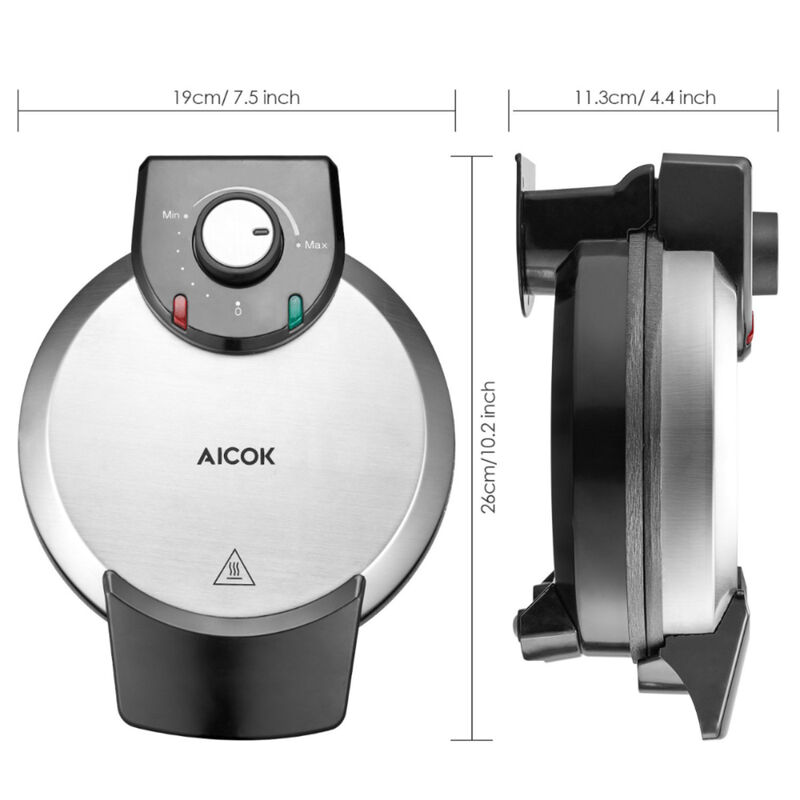 Wafflera Acero Inoxidable Circular Aicok image number null