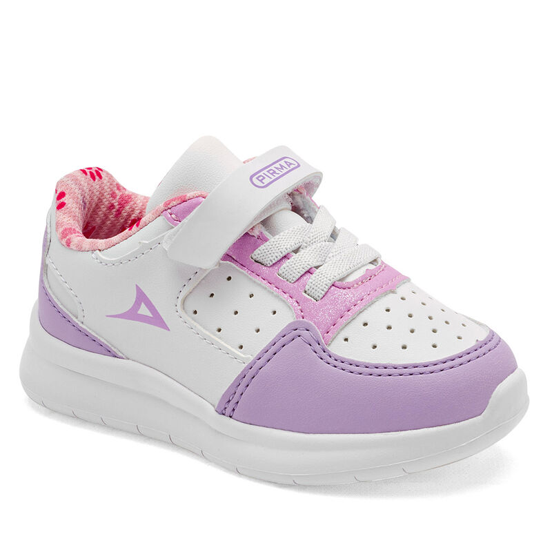 Pirma Tenis para beb&eacute; ni&ntilde;a blanco lila rosa image number null