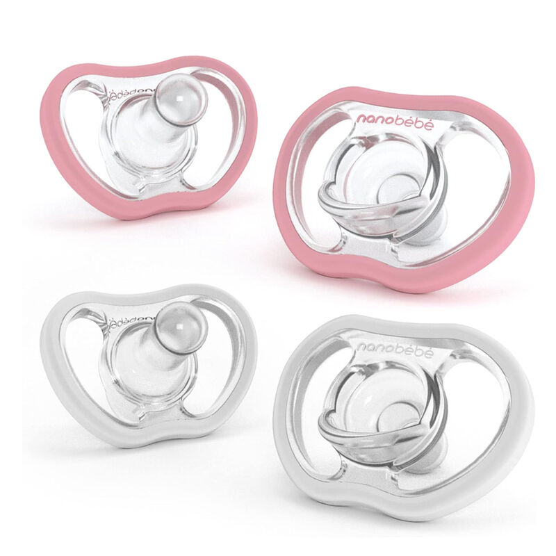 Chup&oacute;n Flexy Nanob&eacute;b&eacute; 0-3m 4pz Rosa Blanco image number null