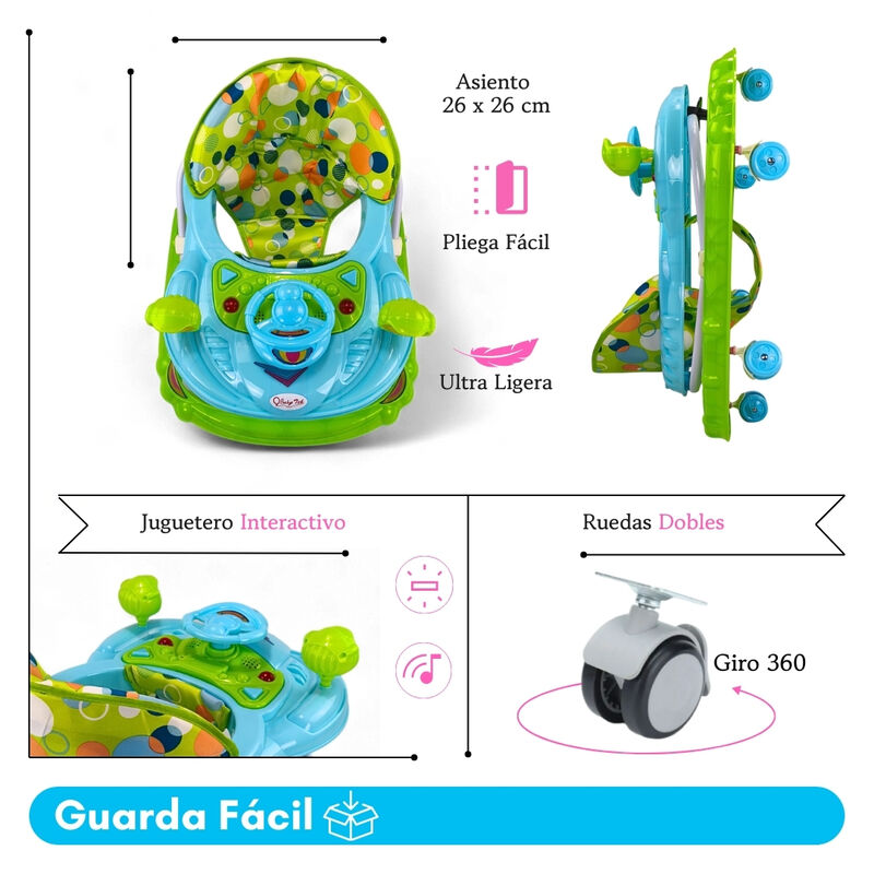 Andadera Plegable Carrito C/ Altura Ajustable M... image number null