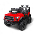 Montable El&eacute;ctrico Tipo Jeep 12v Doble Motor Control Remoto Parental Bluetooth Usb 3-5 A&ntilde;os Rojo
