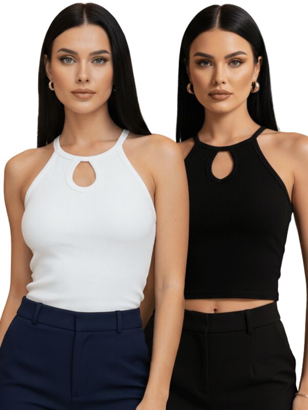 Set 2 Blusas Mujer Texturizada Casual BL-1028-P... image number null