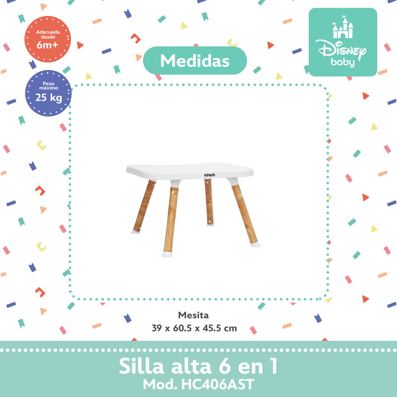 Silla Alta Periquera Para Bebe Mila 6 En 1 Aloh... image number null
