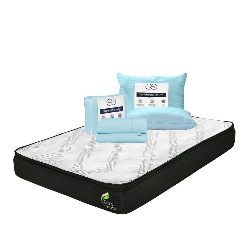 Colch&oacute;n Matrimonial Enzo + Almohada Trinity + 1... image number null