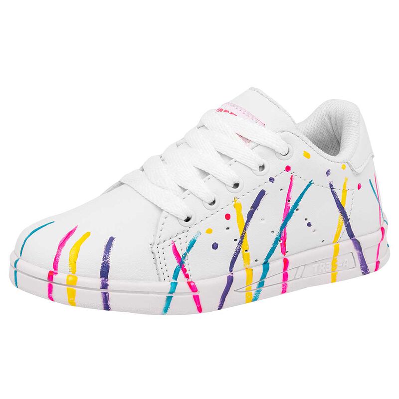 Tres-A Tenis urbano para ni&ntilde;a blanco multicolor image number null