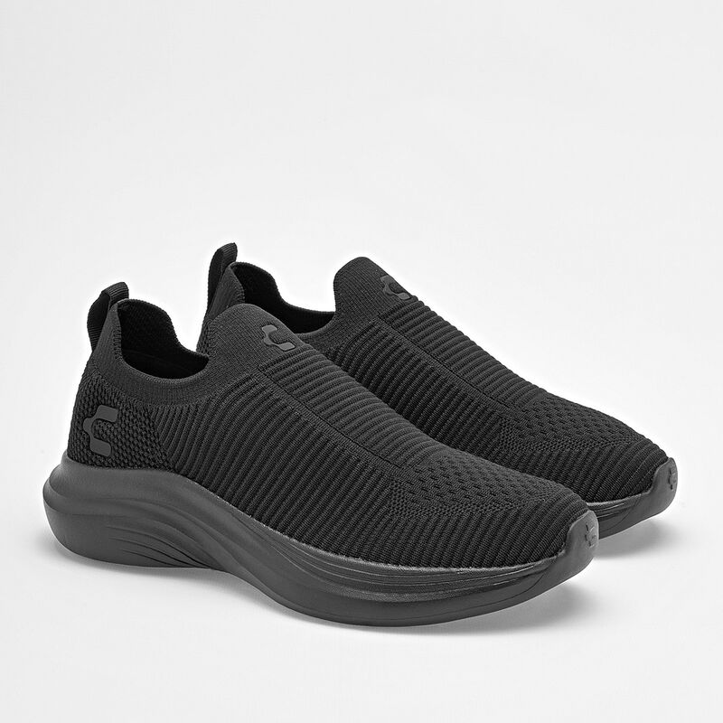 Charly Tenis urbano para mujer negro, walking image number null