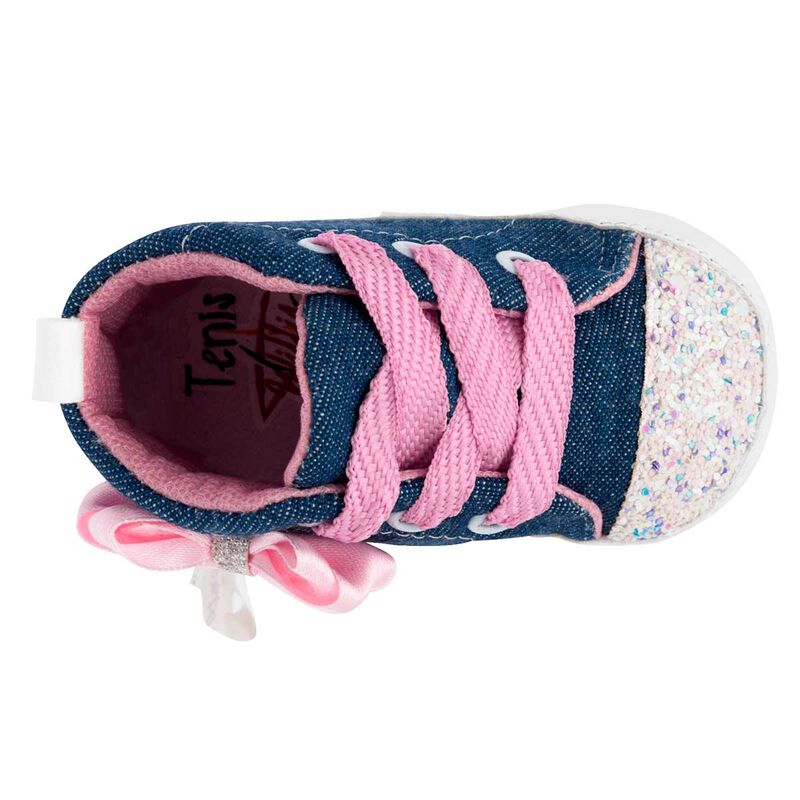 Willis Tenis para beb&eacute; ni&ntilde;a azul blanco image number null
