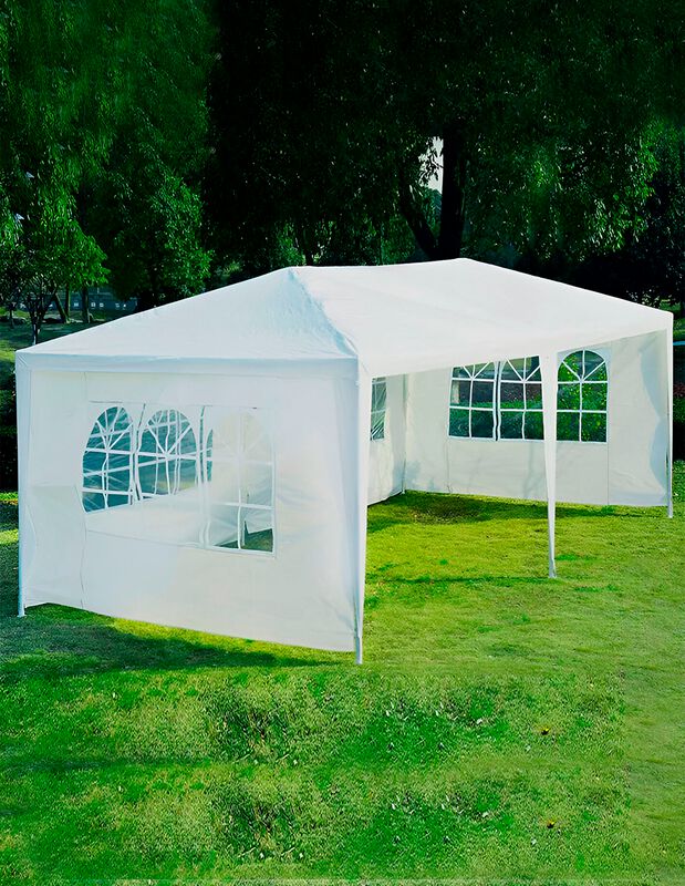Toldo con Carpa 3x6 Metros con Ventanas Lateral... image number null