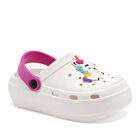 Moramora Sandalia para ni&ntilde;a blanco fucsia