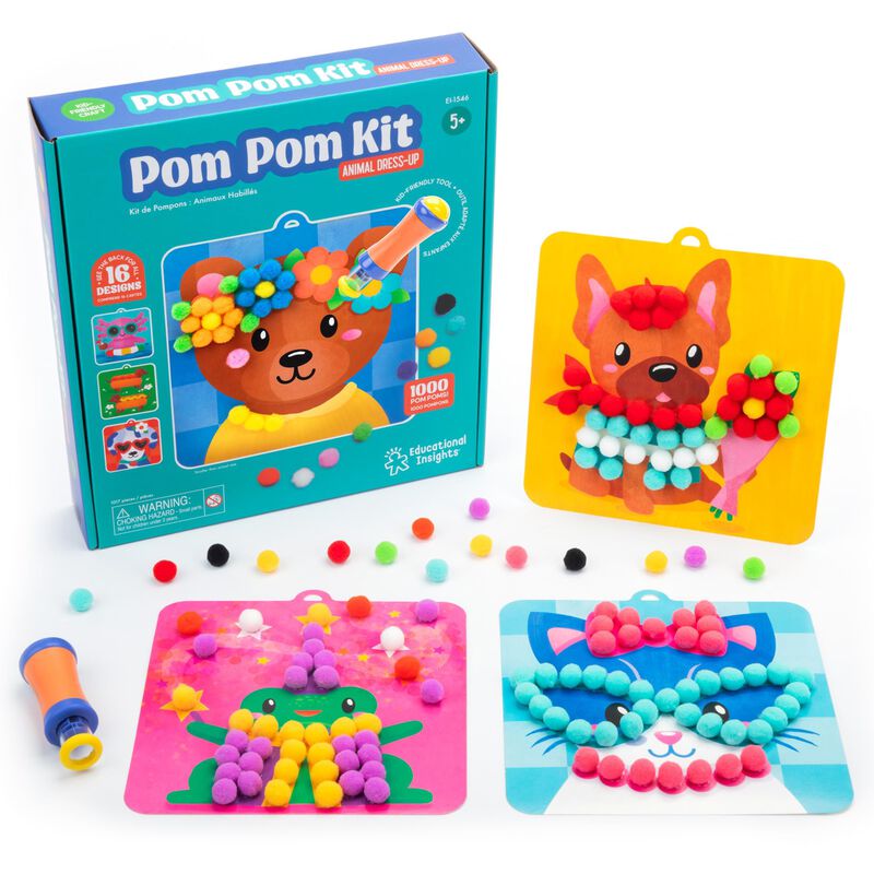 Kit De Manualidades Con Pompones Educational In... image number null