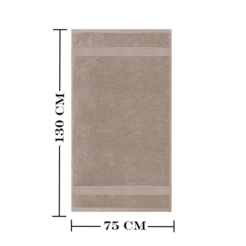 Toalla Segovia Medio Baño 75cm X 130cm Café image number null