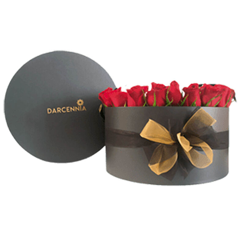 Premium Special Black Box con rosas rojas image number null