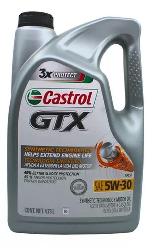 Garrafa De Aceite Castrol Gtx 5w-30 X 4.73 Ml. image number null