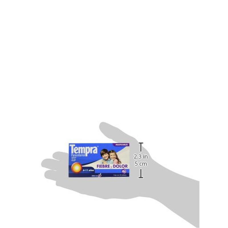 Tempra Tableta Masticable 160mg Fiebre y Dolor ... image number null