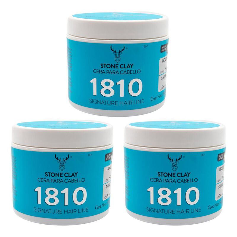 Kit X 3 Stone Clay Pomade 1810 image number null