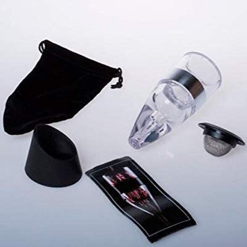 Aireador De Vino Con Anillo De Aluminio image number null