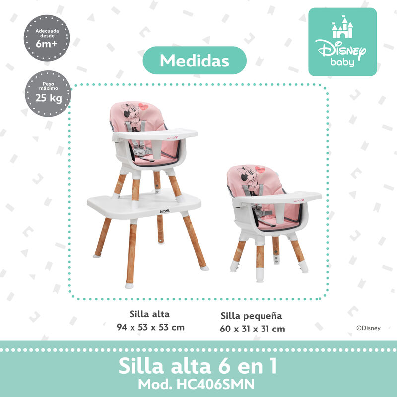 Silla Alta Periquera Bebe Ligera Segura Sweet M... image number null