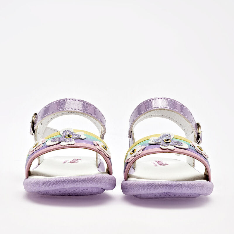 Chaparrin sandalia para beb&eacute; lila multicolor co... image number null